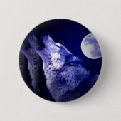 Howling Wolf Button (Vorderseite)