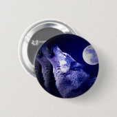 Howling Wolf Button (Vorne & Hinten)