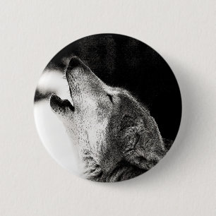 Howling Wolf Button