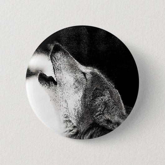 Howling Wolf Button (Vorderseite)