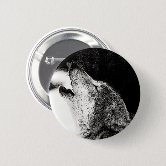 Howling Wolf Button (Vorne & Hinten)