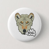 Howling Wolf Button (Vorderseite)