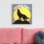 Howling Wolf Canvas Print Wall Art Leinwanddruck (Insitu (Wohnzimmer))