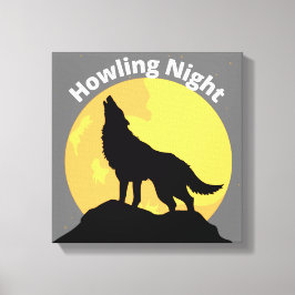 Howling Wolf Canvas Print Wall Art Leinwanddruck