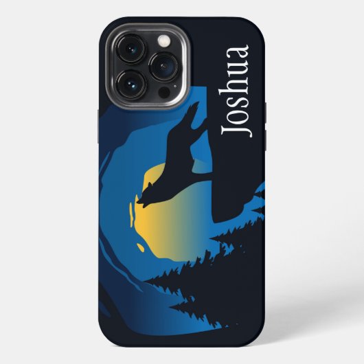 Howling Wolf Case-Mate iPhone Case Hülle (Rückseite)