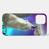 Howling Wolf Case-Mate iPhone Hülle (Rückseite (Horizontal))