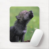 Howling Wolf Cub Mousepad (Mit Mouse)
