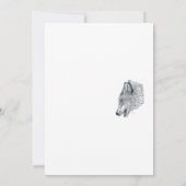 Howling Wolf Dankeskarte (Rückseite)