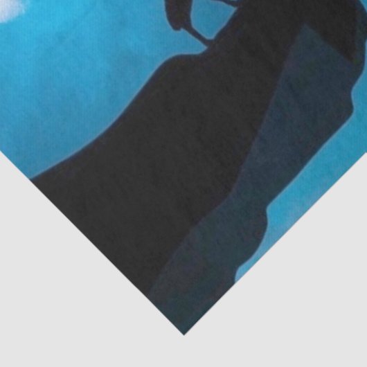 Howling Wolf Decoupage Seidenpapier (Detail)