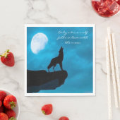 Howling Wolf Decoupage Serviette (Beispiel)