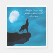 Howling Wolf Decoupage Serviette (Vorderseite)
