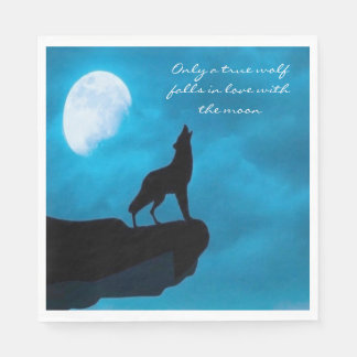 Howling Wolf Decoupage Serviette