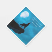 Howling Wolf Decoupage Serviette (Ecke)