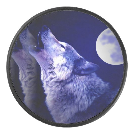 Howling Wolf Eishockey Puck (Vorderseite)