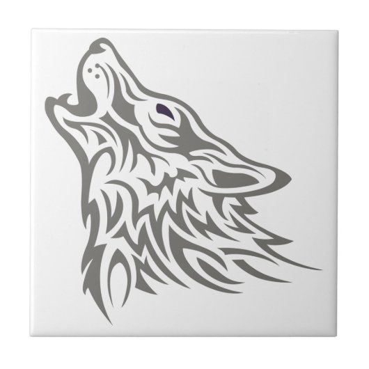 Howling Wolf Fliese (Vorderseite)