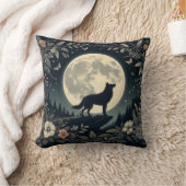 Howling Wolf Foliage Kissen (Decke)