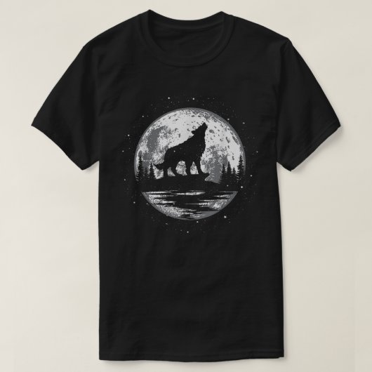 Howling Wolf For Men Women Kids Funny Animal, Wolf T-Shirt (Design vorne)
