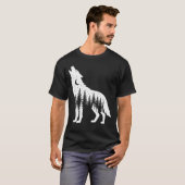 Howling Wolf Forest Moon T-Shirt (Vorne ganz)