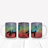 Howling Wolf Forest Trees Kaffeetasse