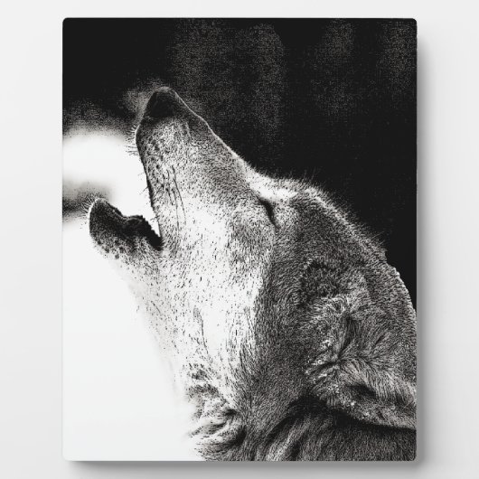 Howling Wolf Fotoplatte (Vorderseite)