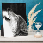 Howling Wolf Fotoplatte (Seite)