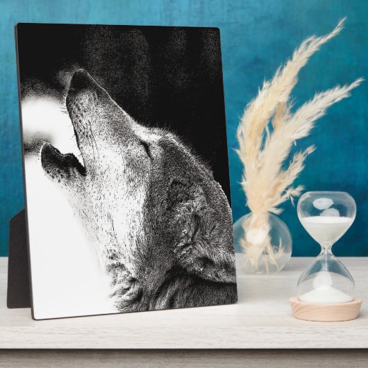Howling Wolf Fotoplatte (Seite)