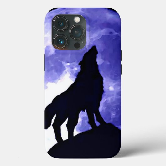 Howling Wolf & Fullmoon Case-Mate iPhone Hülle (Rückseite)