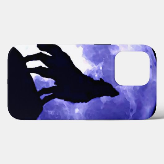 Howling Wolf & Fullmoon Case-Mate iPhone Hülle (Rückseite (Horizontal))