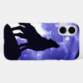 Howling Wolf & Fullmoon Case-Mate iPhone Hülle (Rückseite (Horizontal))