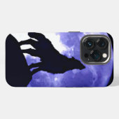 Howling Wolf & Fullmoon iPhone Hülle (Rückseite (Horizontal))