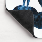 Howling Wolf funkelnd Silhouette Mousepad (Ecke)