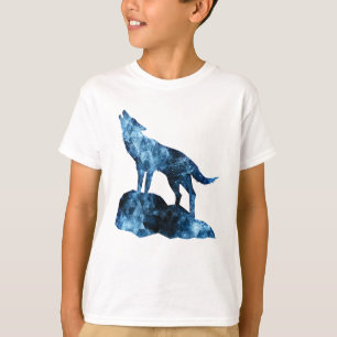 Howling Wolf funkelnd Silhouette T-Shirt