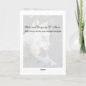 Howling Wolf Geburtstagskarte Karte (Rückseite)