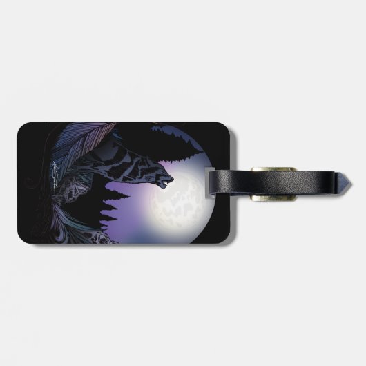 Howling Wolf Gepäckanhänger (Rückseite horizontal)