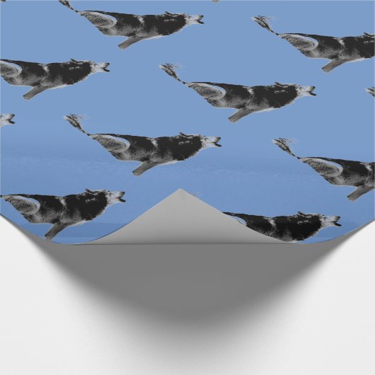 Howling Wolf Geschenkpapier (Ecke)