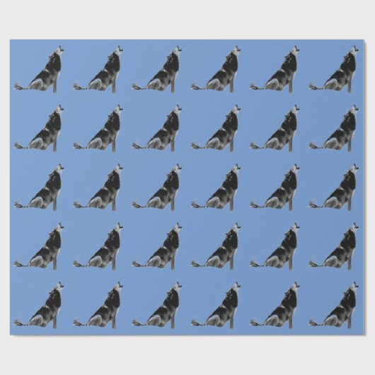 Howling Wolf Geschenkpapier (Flach)