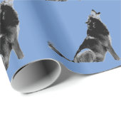 Howling Wolf Geschenkpapier (Rolleneckpunkt)