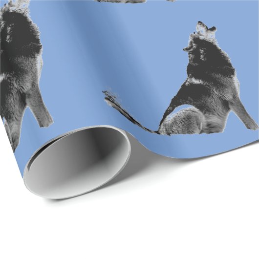 Howling Wolf Geschenkpapier (Rolleneckpunkt)