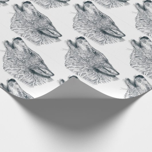 Howling Wolf Geschenkpapier (Ecke)