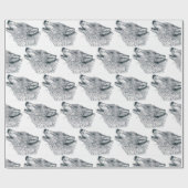 Howling Wolf Geschenkpapier (Flach)