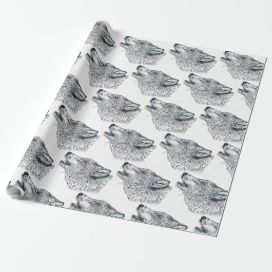 Howling Wolf Geschenkpapier (Ungerollt)