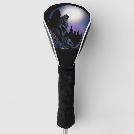 Howling Wolf Golf Headcover (Vorderseite)