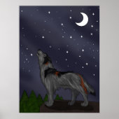 Howling Wolf (Grau) Poster (Vorne)