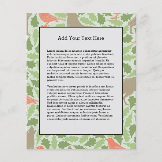 Howling Wolf Green Verlasst Red Birds Natural Spri Flyer (Vorne)