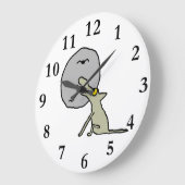 Howling Wolf Große Wanduhr (Winkel)