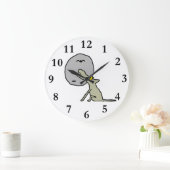 Howling Wolf Große Wanduhr (Zuhause)