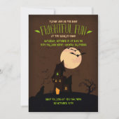 Howling Wolf Halloween-Party Einladung (Vorderseite)