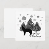 Howling Wolf Happy Howlidays Leopard Muster Snow (Vorne/Hinten)