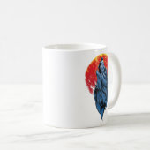 Howling Wolf Illustration Kaffeetasse (VorderseiteRechts)