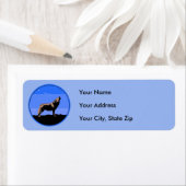 Howling Wolf im Winter - Original Wildlife Art (Insitu)